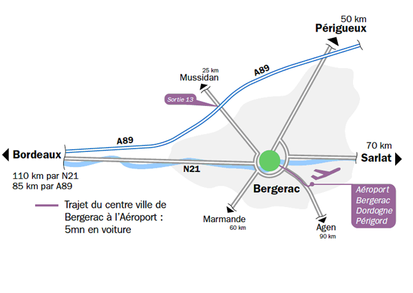 Добраться в Бержерак - аэропорт Бержерака